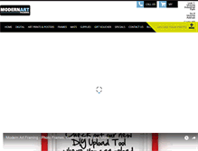 Tablet Screenshot of modernartframing.com.au